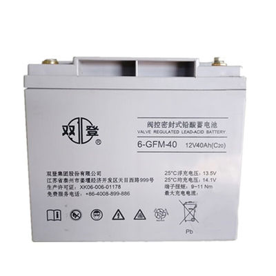 12V40Ah Shuangdeng 6-GFM-40 μπαταρία μολύβδου για επαναφορτιζόμενη επικοινωνία ηλεκτρικής ενέργειας UPS
