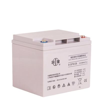 12V26Ah Shuangdeng Σφραγισμένη μπαταρία 6-GFM-26 για επικοινωνία και αποθήκευση ηλιακής ενέργειας