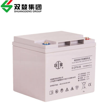 12V26Ah Shuangdeng Σφραγισμένη μπαταρία 6-GFM-26 για επικοινωνία και αποθήκευση ηλιακής ενέργειας