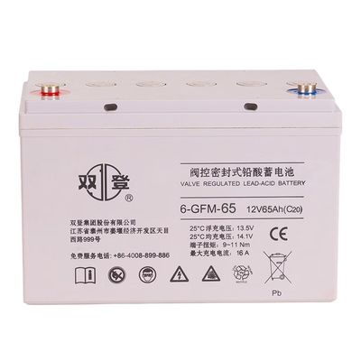 21kg AGM μπαταρία 12V65Ah για επείγουσα ηλεκτρική ενέργεια πυρκαγιάς Ηλιακό σύστημα αποθήκευσης ενέργειας