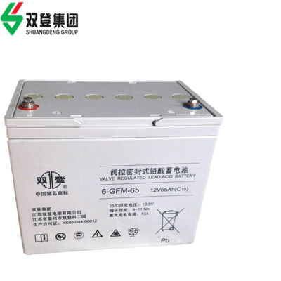 21kg AGM μπαταρία 12V65Ah για επείγουσα ηλεκτρική ενέργεια πυρκαγιάς Ηλιακό σύστημα αποθήκευσης ενέργειας