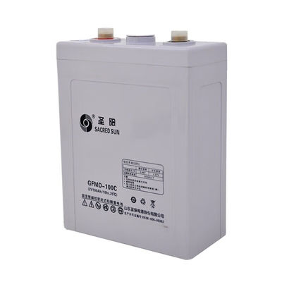 65mm πλάτος Sacred Sun GFMD-100C 2V100Ah μπαταρία μολύβδου για επικοινωνία ηλεκτρικής ενέργειας UPS