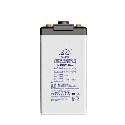 175mm πλάτος μπαταρία Leoch DJ400 μπαταρία μολύβδου 2V400Ah για επικοινωνία και ηλιακή ενέργεια