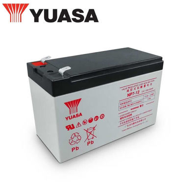 Εφοδιαστική μπαταρία ολικού οξέος Yuasa NP7-1212V7AH 2.5KG για το σταθμό βάσης της αίθουσας υπολογιστών