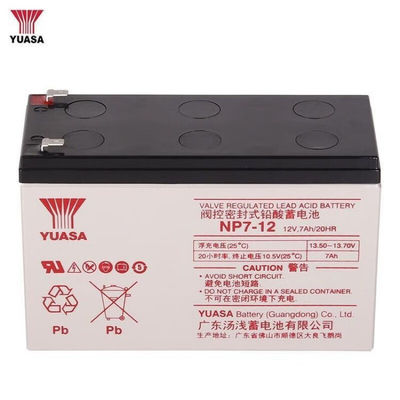 Εφοδιαστική μπαταρία ολικού οξέος Yuasa NP7-1212V7AH 2.5KG για το σταθμό βάσης της αίθουσας υπολογιστών