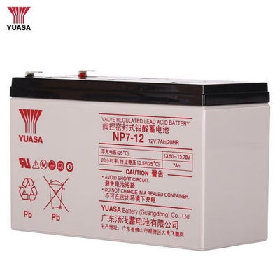 Εφοδιαστική μπαταρία ολικού οξέος Yuasa NP7-1212V7AH 2.5KG για το σταθμό βάσης της αίθουσας υπολογιστών
