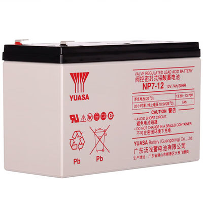 Εφοδιαστική μπαταρία ολικού οξέος Yuasa NP7-1212V7AH 2.5KG για το σταθμό βάσης της αίθουσας υπολογιστών