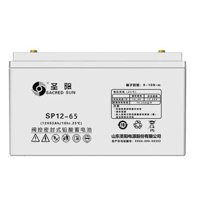 Sacred Sun 12V65Ah μπαταρία μολύβδου για επικοινωνία ηλεκτρικής ενέργειας UPS Αποθήκευση ηλιακής ενέργειας