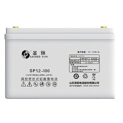 330mm μήκος ιερός ήλιος σφραγισμένο SP12-100 μπαταρία οξύ μολύβδου 12V100Ah για σύστημα ηλεκτρικής ενέργειας UPS