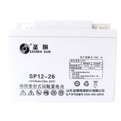 SP12-26 12V26Ah Σφραγισμένη μπαταρία από το Sacred Sun για ηλεκτρική ενέργεια UPS και αποθήκευση ηλιακής ενέργειας