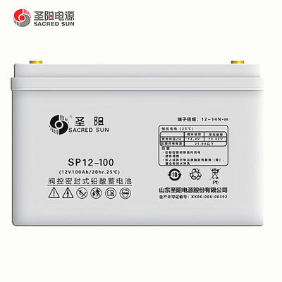 Εφαρμόσιμο εύρος θερμοκρασίας -15 C-45 C Sacred Sun SP12-100 μπαταρία για συστήματα ενέργειας