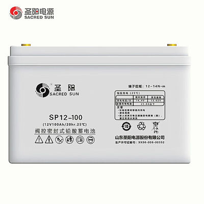 Εφαρμόσιμο εύρος θερμοκρασίας -15 C-45 C Sacred Sun SP12-100 μπαταρία για συστήματα ενέργειας