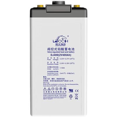 Η μπαταρία Leoch DJ400 Η μπαταρία με μολύβι 400Ah C10 για λύση αποθήκευσης ηλιακής ενέργειας