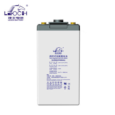 Συνολικό ύψος 350mm Leoch μπαταρία DJ500 μπαταρία μολύβδου οξέος 2V500Ah για τροφοδοσία ηλεκτρικής ενέργειας UPS