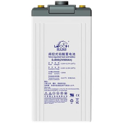 Η μπαταρία Leoch DJ800 Η μπαταρία μολύβδου 2V800Ah για ιατρικό εξοπλισμό και συστήματα ενέργειας