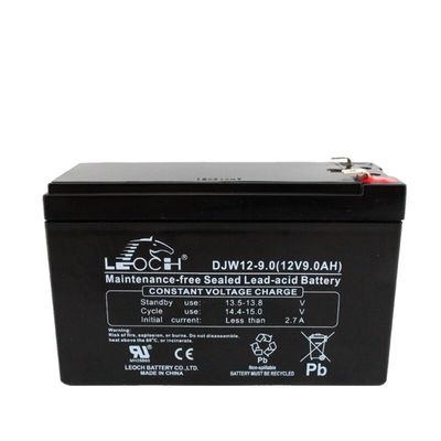 Υλικό εμπορευματοκιβωτίου ABS Leoch DJW12-9.0 Ηλιακή μπαταρία 12V9Ah για ηλεκτρική ενέργεια Eps