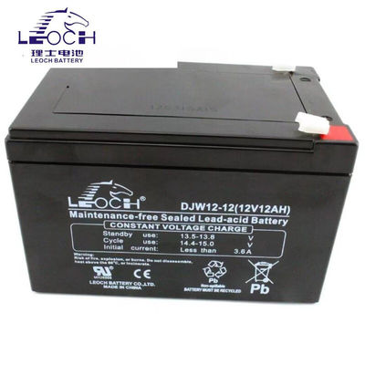Η μπαταρία Leoch DJW12-12 12V12Ah Η μπαταρία μολύβδου για επικοινωνία και διαρκή υποστήριξη