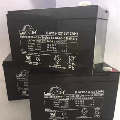 Η μπαταρία Leoch DJW12-12 12V12Ah Η μπαταρία μολύβδου για επικοινωνία και διαρκή υποστήριξη