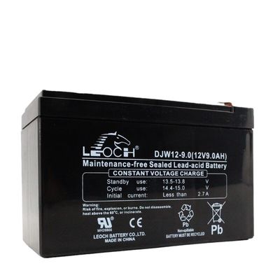 Αδύναμος δοχείο ABS Leoch μπαταρία DJW12-9.0 12V9Ah για σύστημα ηλεκτροδότησης μηχανών UPS