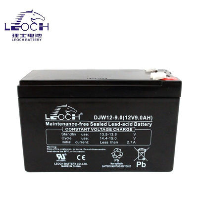 Αδύναμος δοχείο ABS Leoch μπαταρία DJW12-9.0 12V9Ah για σύστημα ηλεκτροδότησης μηχανών UPS
