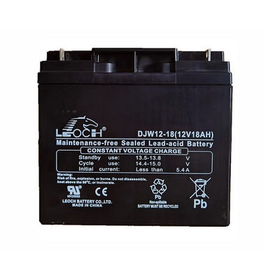 Διαρκής μπαταρία Leoch DJW12-18 12V18Ah για σύστημα συναγερμού ισχύος αποθήκευσης ηλιακής ενέργειας