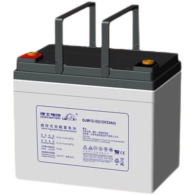 130±1mm πλάτος μπαταρία Leoch DJW12-33 μπαταρία μολύβδου οξέος 12V33Ah για ηλιακό σύστημα ενέργειας