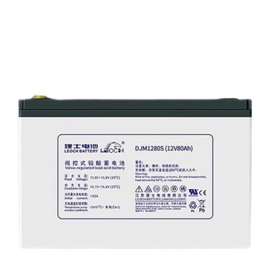 260±2mm μήκος Leoch DJM1280S 12V80Ah μπαταρία μολύβδου για εξοπλισμό επικοινωνίας