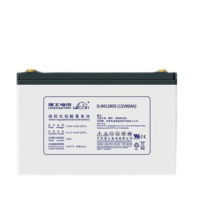 Η μπαταρία Leoch DJM1280S 12V80Ah για επικοινωνία UPS Συστήματα αποθήκευσης ηλιακής ενέργειας